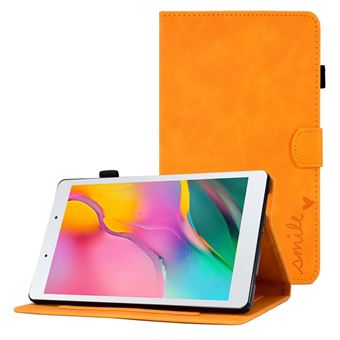 Capa PU magnético, função de ativação/desativação automática com suporte de cartão Magunivers para Samsung Galaxy Tab A 8.0 (2019) SM-T290 (Wi-Fi) - laranja - 1