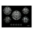 Placa de Cozinha a Gás Vitrocerâmica Encastrável CATA L 705 CI Preto