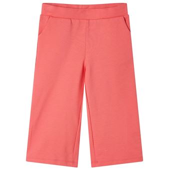 Calças para criança vidaXL | com pernas largas coral 140 | 9 a 10 anos - 1