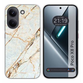 Capa de Silicone TUMUNDOSMARTPHONE para Xiaomi Poco X8 Pro 5G | Estampa de mármore 13 padrões disponíveis - 1