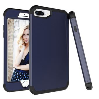 Capa TPU híbrido anti-choque azul preto para Apple iPhone 8 Plus/7 Plus/6s Plus/6 Plus