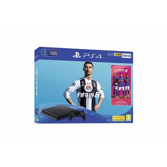 Consola de Jogos Sony PlayStation 4 Slim + FIFA 19 | Preto - 1