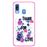 Capa Hapdey para Samsung Galaxy A40 2019 Design Floral Thank You For The Love em Silicone Flexível e TPU Cor-de-Rosa_0