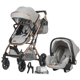 Carrinho de Passeio Conversível 3 em 1 Cocolle Ravello Moonlit | Cinza - 1