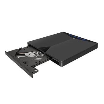 Gravador de DVD Externo USB-C 7 em 1 V-REEL QT03 com Leitor de Cartões para PC/Notebook - 1