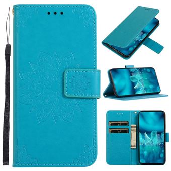 Capa PU Magunivers Caleidoscópio com Suporte e Cordão Azul para Samsung Galaxy S10