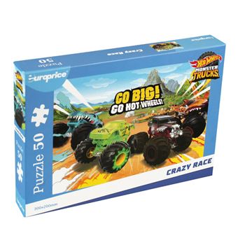 Puzzle Europrice Hot Wheels: Monster Trucks Crazy Race | 50 Peças - 1