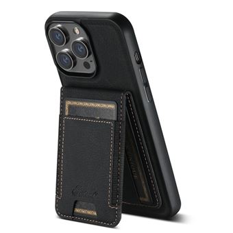 Capa com Slot Magnético MagSafe, Suporte e Carregamento Sem Fio H17 V-REEL para iPhone 17 Air - Preto - 1
