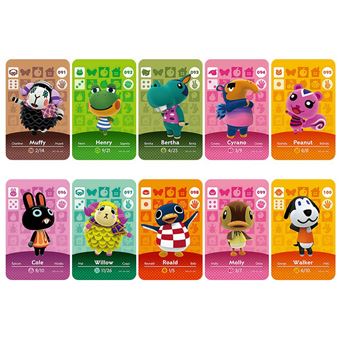 Pack 10 Cartões NFC zhishang para Animal Crossing | Compatível com Nintendo Switch Amiibo / Switch Lite / Wii U | Mkp10 - 1