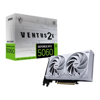 Placa de Vídeo MSI GeForce RTX 5060 8G VENTUS 2X OC WHITE | Branco - 1