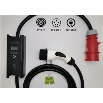 Carregador Portátil Trifásico EV Chargers Evse | 6A-16A | Type 2 | 11KW - 1