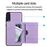 Capa Magunivers | PU + TPU com suporte e vários titulares de cartão Roxo para Samsung Galaxy A50/A50s/A30s_3