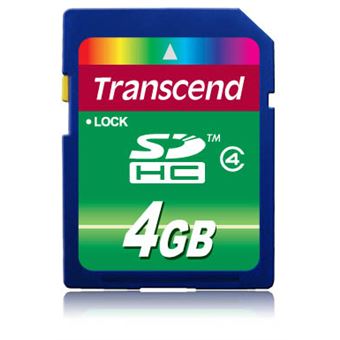 Cartão de Memória Transcend TS4GSDHC4 | Preto - 1