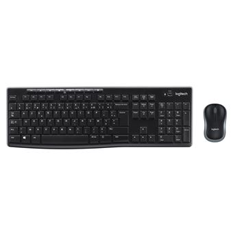 Teclado Wireless + Rato Logitech MK270 | Idioma: Belga | Preto - 1