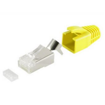 conector shiverpeaks BS72067-10Y  RJ-45 Metálico, Amarelo - 1