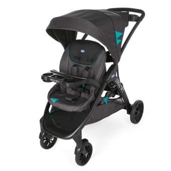 Carrinho de bebé Chicco Stroll In 2 com sistema de viagem 2 lugar(es) Preto