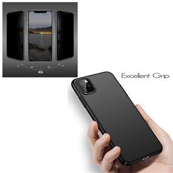 Kit Película 5D Anti-Spy com Capa SlimShield para iPhone 11 Pro Max - Preto - 1