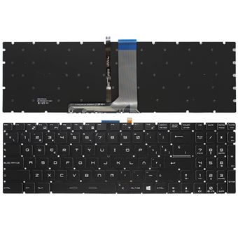 Teclado para Computador Portátil Msi Gt62 Gt72 Ge62 Ge72 Gs60 Gs70 Gl62 Nsk-Fb1Ln Backlit - 1