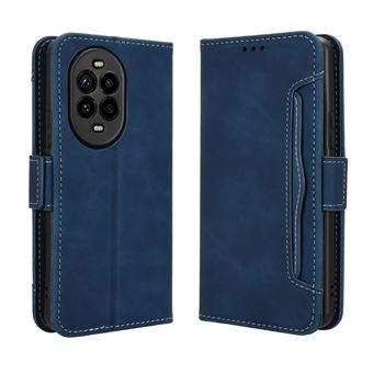 Capa FOXDOCK Protetora para Huawei Nova 13 Pro 5G | Suporte e Flip de couro PU | À Prova de Choque | Azul - 1