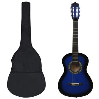 Conjunto Guitarra Clássica Iniciantes vidaXL | 8 Peças | 1/2 34'' - Azul - 1