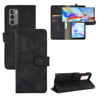 Capa Magunivers PU Toque Na Pele Preto para LG Wing 5G - 1