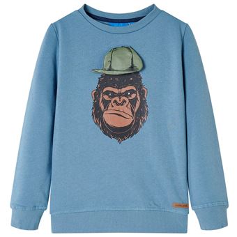 Sweatshirt para criança | vidaXL | azul-médio 92 | 1,5 a 2 anos - 1