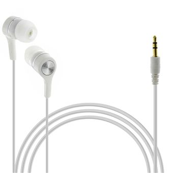 Auscultadores Intra-Auriculares Forever | Fio Jack 3,5 mm - Branco - 1