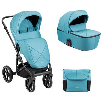 Carrinho de Bebé com alcofa 2 em 1 Kikka Boo Amani Menta - 1