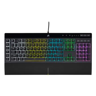 Teclado Gaming com Fios Corsair K55 RGB PRO | Idioma: Inglês US | Preto - 1