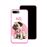 Capa Hapdey para iPhone 7 Plus - 8 Plus Design Pug Adorável com Laço Hello em Silicone Flexível e TPU Cor-de-Rosa_2