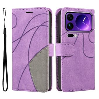Capa Flip FLOODKING para Samsung Galaxy Xiaomi 17 Pro Max | Couro | Porta-Cartões | Roxo - 1