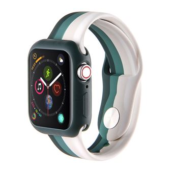 Bracelete de Silicone HSMY com Proteção do Relógio para Apple Watch Series 6/ SE/ 5/ 4 | 40 mm - Multicolor5 -Tamanho L - 1