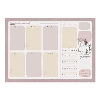 Bloco Erik Editores Planificador Semanal A4 Raquel Beck - 1