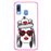 Capa Hapdey para Samsung Galaxy A40 2019 Design Rainha de Copas em Silicone Flexível e TPU Cor-de-Rosa_0