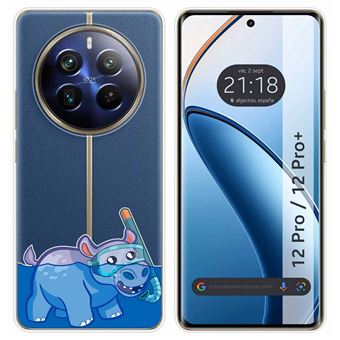 Capa de silicone TUMUNDOSMARTPHONE para Realme 12 Pro 5G / 12 Pro Plus 5G | transparente desenhos Hipo - 1