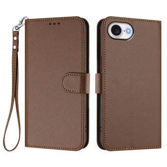 Capa com Carteira FLOODKING para iPhone 16e | Fecho Magnético | RFID | Carregamento Sem Fios | Castanho - 1