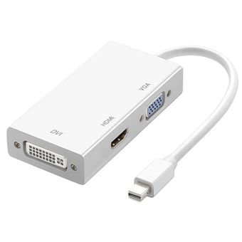 Conversor Mini DP 3 em 1 V-REEL QT15 | 4K HD para Mac | Branco - 1