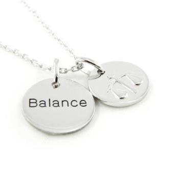 Altesse - Colares com pingente prata "Balance" - 1