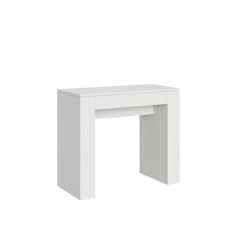 Mesa Consola Extensível Itamoby Modem | 90x42/302 cm | Cinza Branca - 1