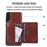 Capa Magunivers | PU + TPU com suporte e vários titulares de cartão Castanho para Samsung Galaxy A50/A50s/A30s_3