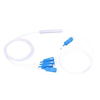 Separador de Sinal Extralink Splitter 1:4 PLC SC/UPC 900um, 1,5m | Azul, Branco - 1
