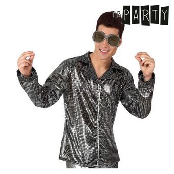 Casaco para Adultos Th3 Party Disco Brilho Prata M/L