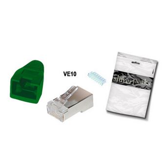 conector shiverpeaks BS72057-G-10  RJ-45 Verde - 1