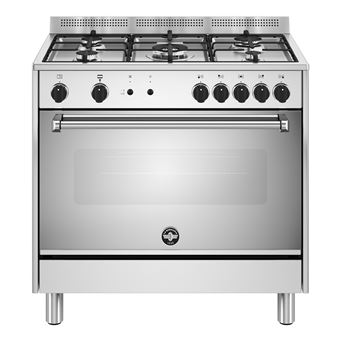 Fogão Bertazzoni La Germania Americana AMN965LEXV/24 | 89.7 cm | 5 Zonas | A | Aço inoxidável - 1