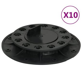 Pés Ajustáveis para Pavimento vidaXL 10 Peças 20-30 mm - 1