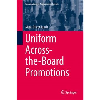 Uniform Across-the-Board Promotions - Hardback - 2014 - 1