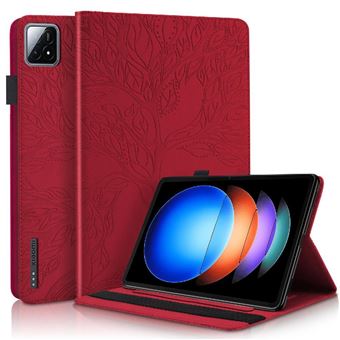 Capa ZURSANA para Tablet Xiaomi Pad 6s Pro 12.4 | Porta Canetas | Suporte Ajustável e Proteção Anti - choque - Vermelho - 1