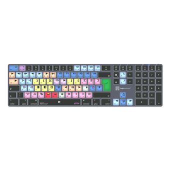 Teclado Wireless Logickeyboard LKB-MCOM4-TM | Idioma: Alemão | Cinzento, Titânio - 1