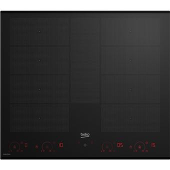 Placa de Indução Beko HII 68811 NT | Elétrica | 58 cm | 8 Zonas | Preto - 1