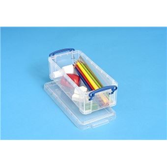 Caixa de Arrumação Really Useful Boxes 0.9C | Transparente - 1